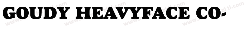 GOUDY HEAVYFACE CO字体转换